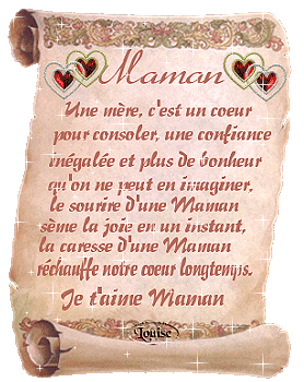 maman je t'aime beaucoup